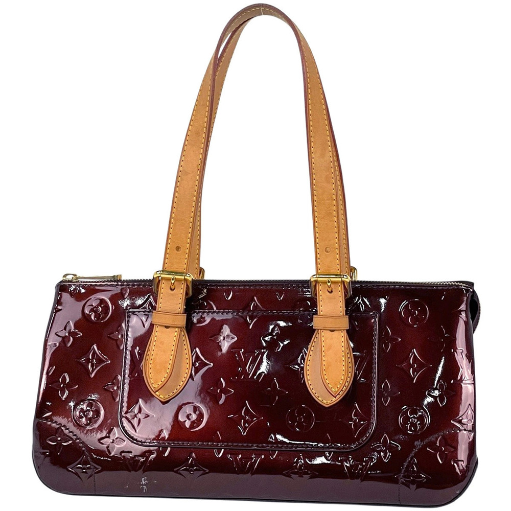 Louis Vuitton Rosewood Avenue Shoulder Bag Monogram Vernis Amarante Purple